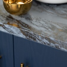 Sticky Back Plastic Romeo Gold Marble Effect Kitchen Self-adhesive Vinyl Wrap for Cupboards, Doors and Worktops 67.5cm x 2m - d-c-fix