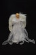 image 3 of 30cm White & Silver Christmas Tree Top Fairy Angel House Decoration Ornament