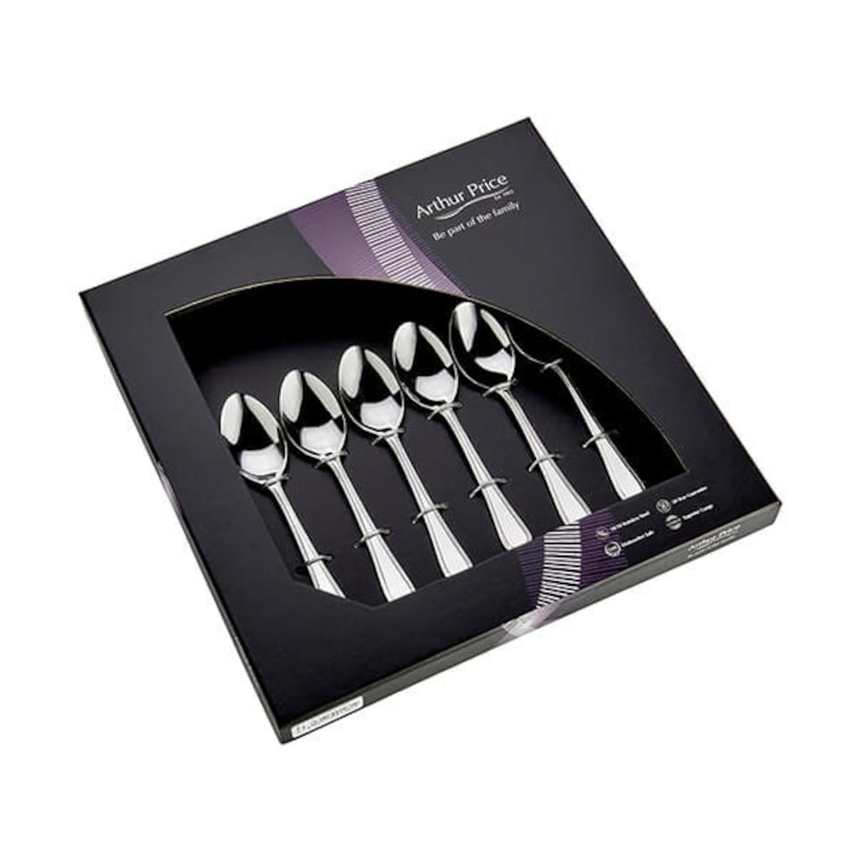 Arthur Price Classic Bead Set of 6 Teaspoons