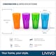 image 9 of Multicolour Plastic Tumbler Set of 4
