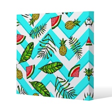 Pineapple & Watermelon (Canvas Print) 90 x 90 x 4cm