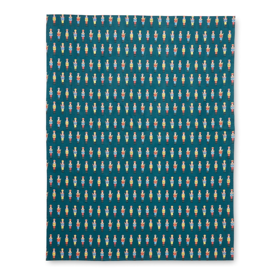 image 1 of Catherine Lansfield Christmas Nutcracker Cotton Dining Table Cloth | Green | 137 x 178 cm