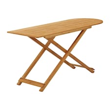 Living and Home Foldable Small Wooden End Table 98 W x 38.5 D x 76.3 Hcm Brown