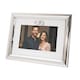 image 1 of 25th Anniversary Picture Frame in Nickel Plating with Diamante Rings | Silver | One Size