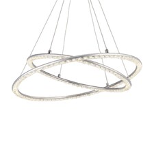 Ilarria 2 Light LED Crystal Ceiling Pendant