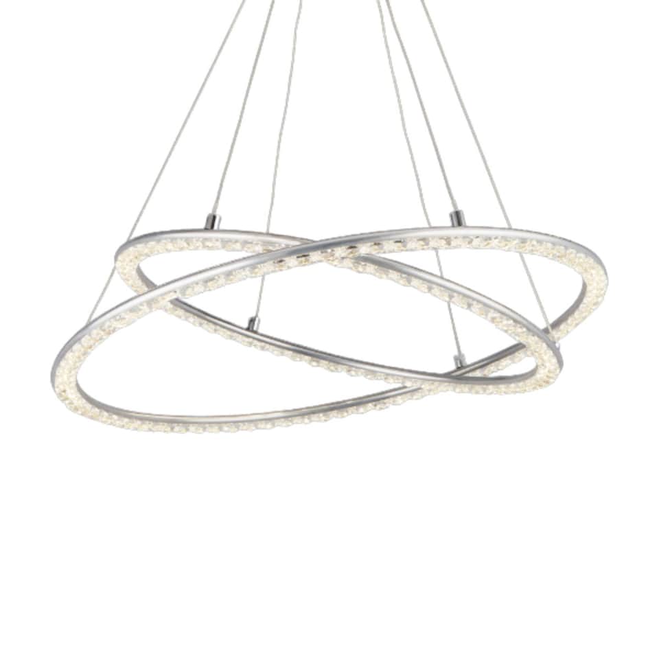 image 1 of Ilarria 2 Light LED Crystal Ceiling Pendant