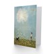 image 2 of Wishes Chasing Giant Dandelion Inside Child Kids Birthday Card