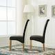image 3 of MCC Direct Deluxe High Back Leather Dining Chairs Black