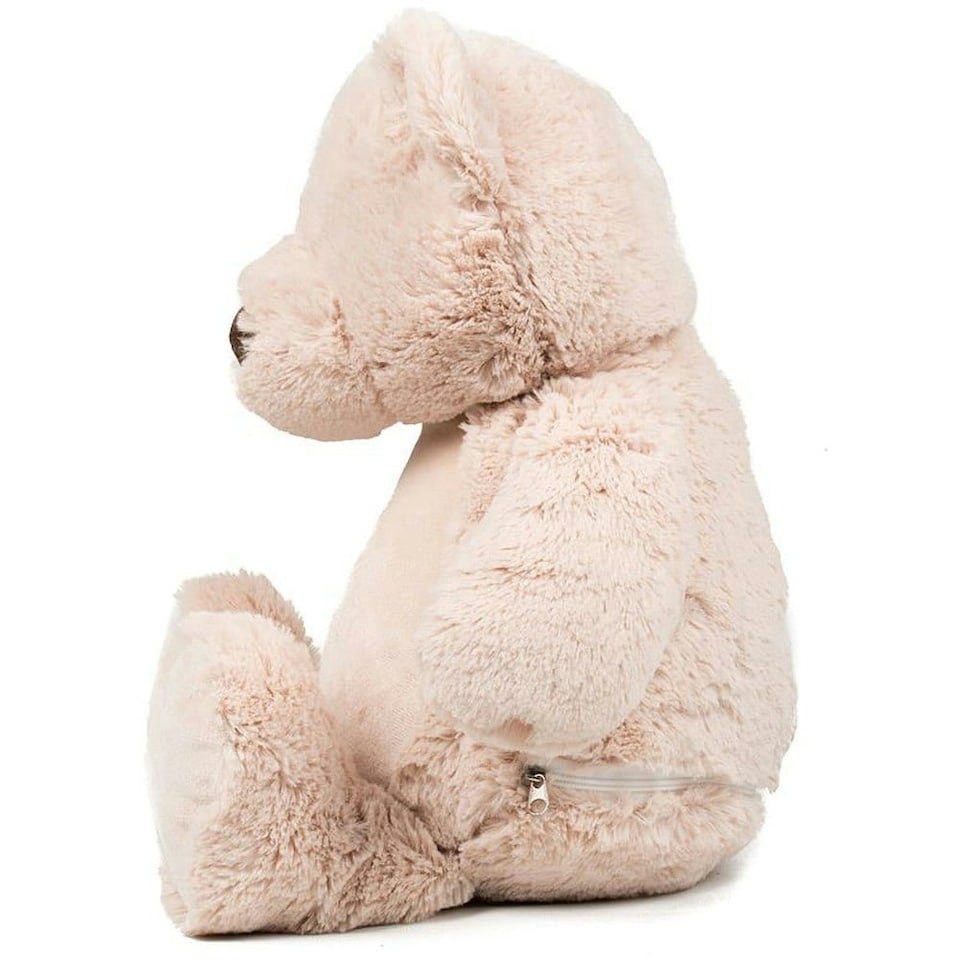 image 1 of Mumbles Childrens/Kids Zippie Teddy Bear Soft Plush Toy - Mid Brown - One Size