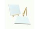 image 5 of 25x25cm Canvas Easel Set | White