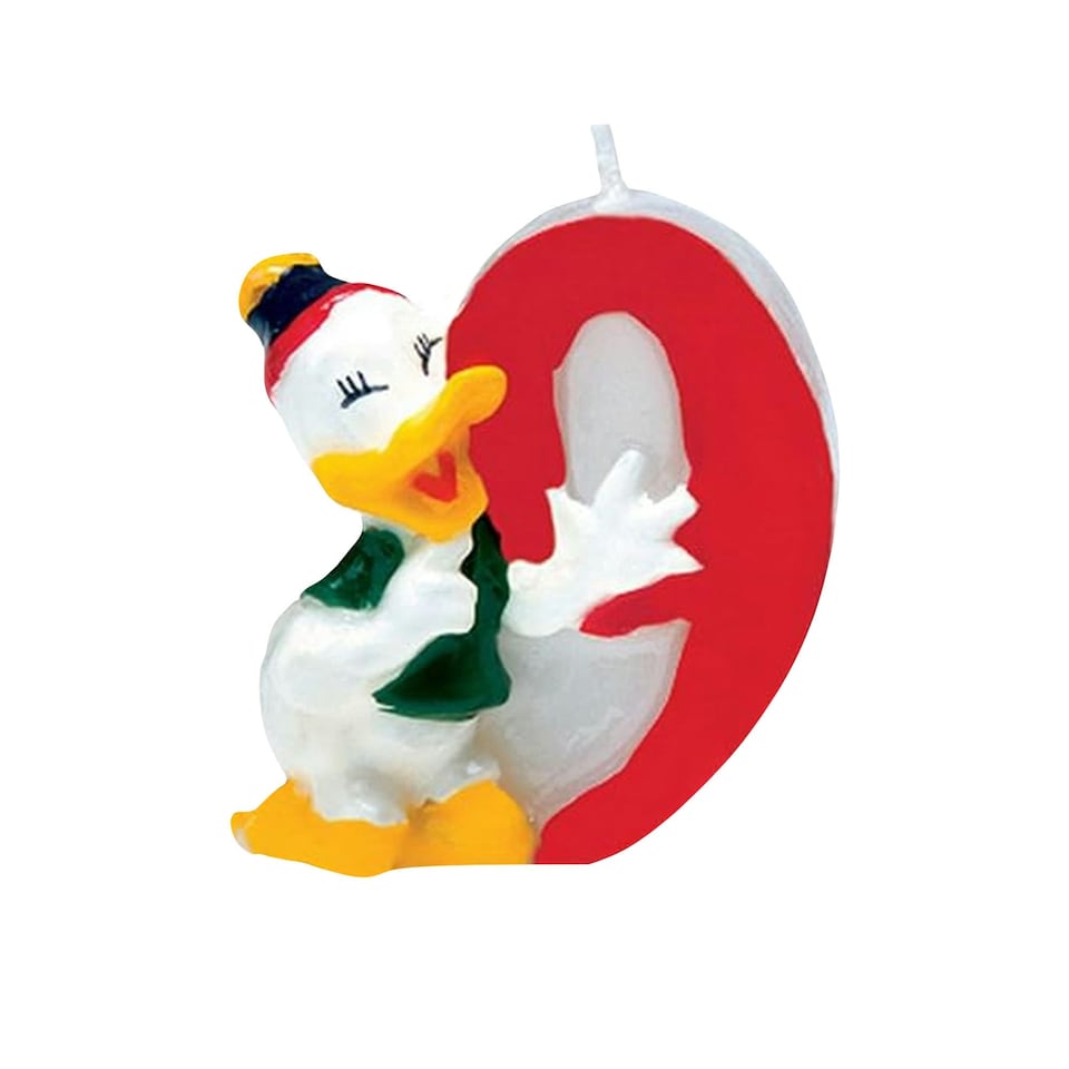 image 1 of Disney Donald Duck 9th Birthday Candle - Multicoloured - One Size
