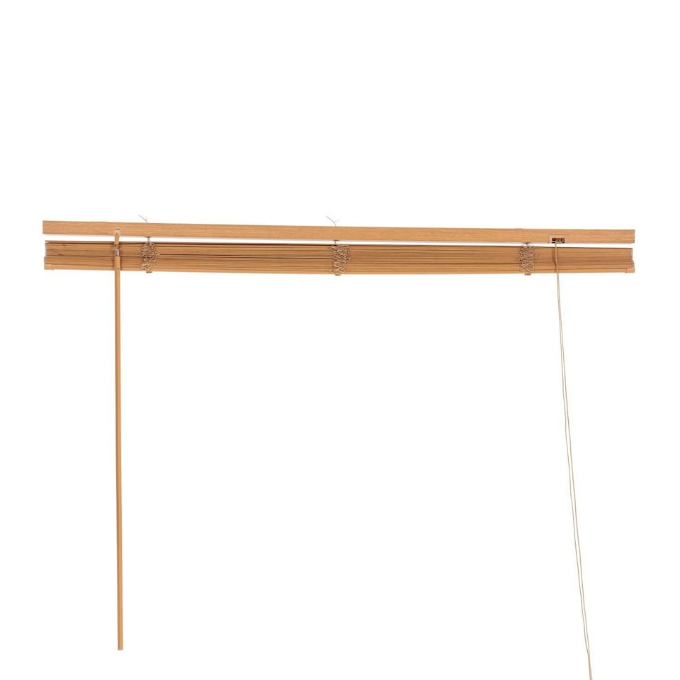 image 1 of Oypla 100 x 150cm PVC Teak Wood Grain Effect Home Office Venetian Window Blinds with Fixings