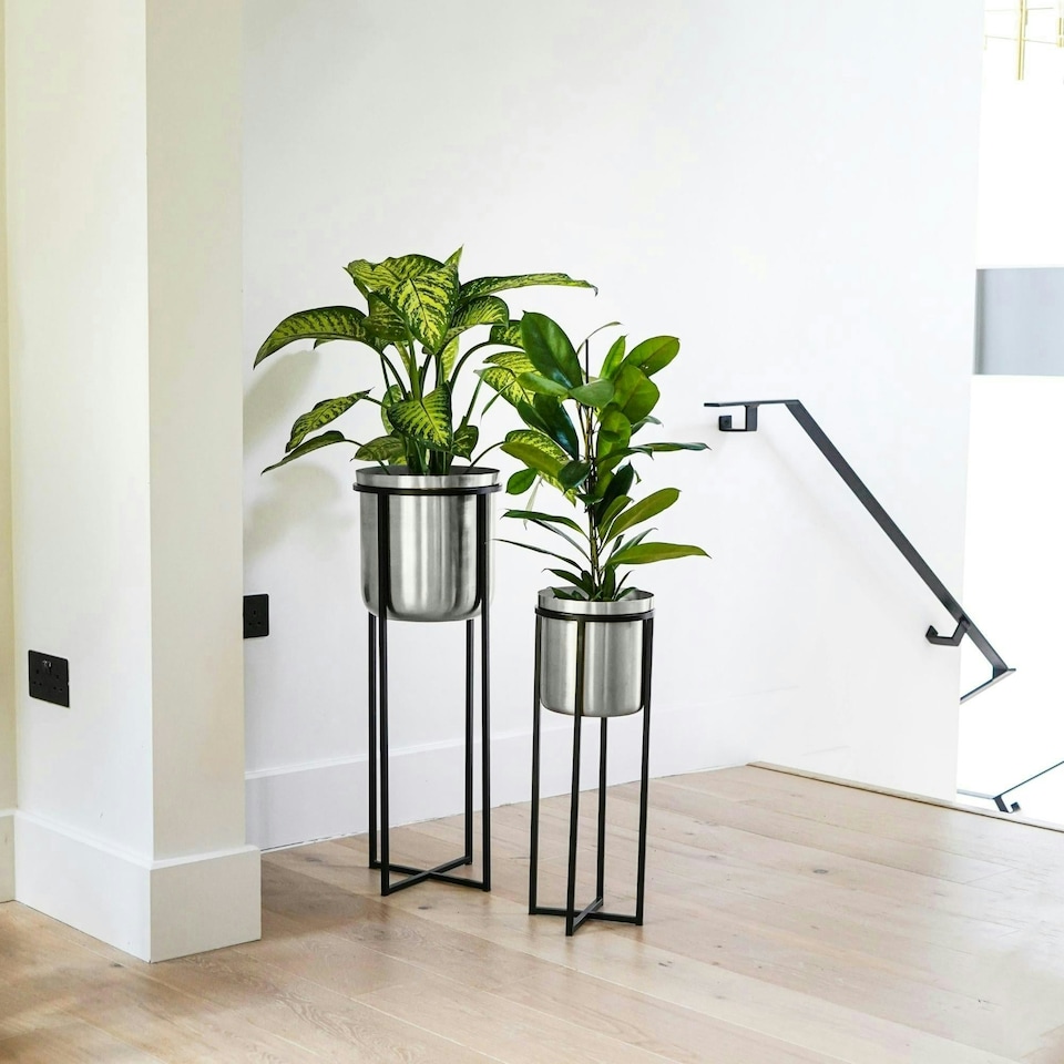 image 1 of Calla Planter Stand Gold