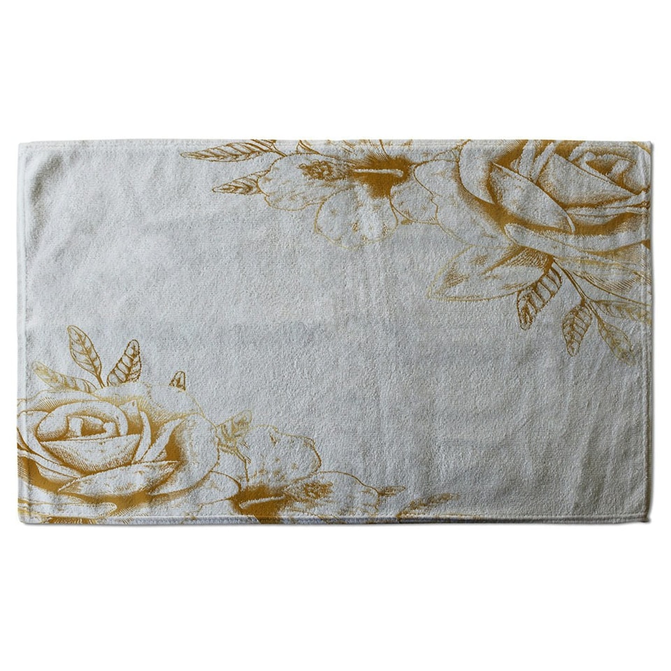 image 1 of Gold Rose (Kitchen Towel)