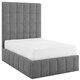 image 8 of 5ft King Size Grey,Ottoman Lift Up Storage Tall Headend Boucle Soft Fabric Upholstered Bed Frame
