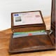 image 8 of SPORTGIFTZ - Buffalo Leather Rugby Wallet | RFID Protection | 7 Card Slots | Coin Pouch & ID Holder | Rugby Fan Accessory | Multicoloured, 10cm x 8cm, Leather | Brown