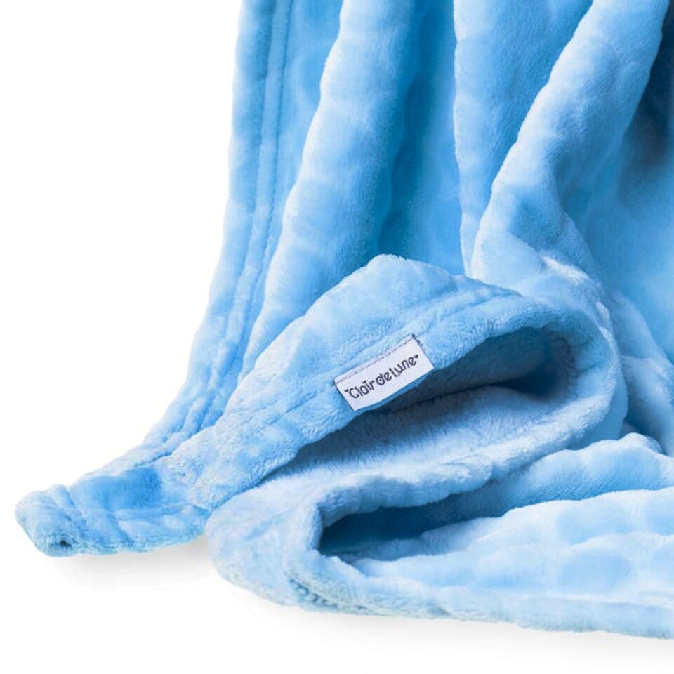 image 1 of Clair de Lune Marshmallow Pram Blanket - Blue
