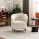 image 4 of Fabric Tub Chair Colour Range Wooden Legs Armchair Living Room Modern Office Orange