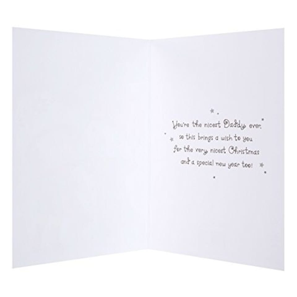 image 1 of Daddy Christmas Card 'From Your Little Man'