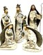 image 3 of Set Of 5 Christmas Nativity Scene Figurine Ornament Statues