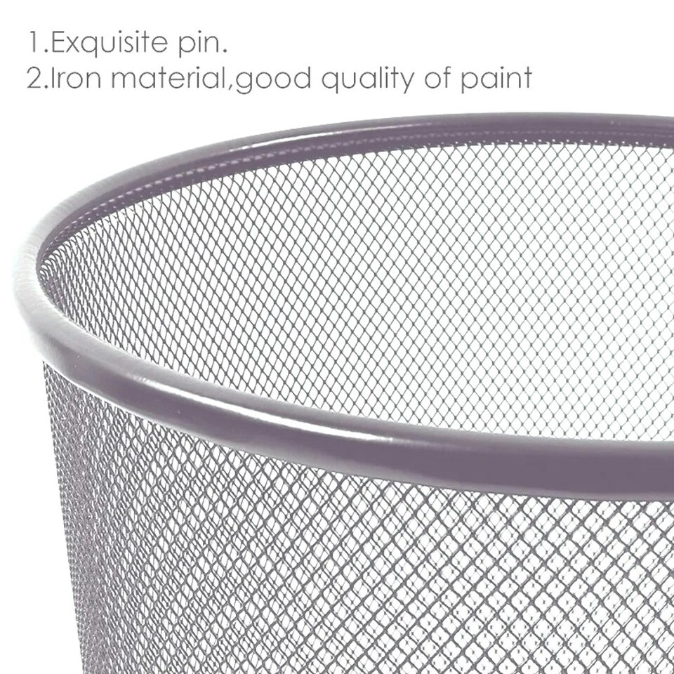 image 1 of Silver Metal Mesh Bin