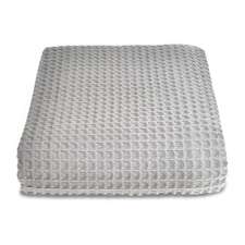 Waffle Throw Blanket 225 x 250cm - Dove Grey