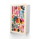 image 2 of Colourful Abstract Geometric Floral Design Her Birthday Card