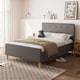 image 6 of Ashbourne Ottoman Storage Bed Double Dark Grey | Grey | Dark Grey