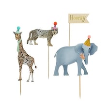 Animal Party Cake Topper Set