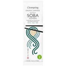 Organic Japanese Skinny Soba Somen Noodles 200g (Clearspring)