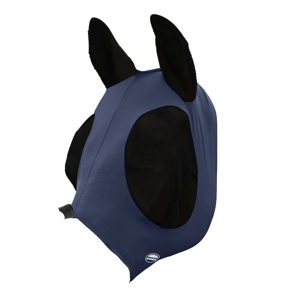 image 1 of Weatherbeeta Deluxe Stretch Horse Fly Mask With Ears - Navy/Black - Small Pony