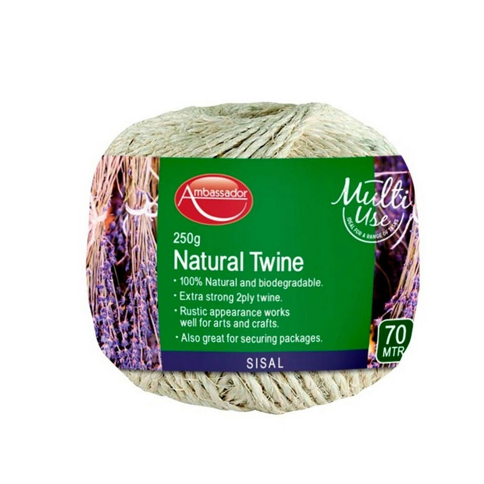 Ambassador Natural Sisal Twine - Natural - 70m