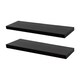 image 1 of Harbour Housewares Modern Floating Wall Shelves - 80cm - Black - Pack of 2