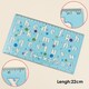 image 3 of Pack of 2 Transparent Plastic Uppercase Lowercase Stencil Ruler Set