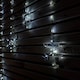 image 2 of 1.2m Battery Operated Snowflake Curtain Christmas Lights with 147 White LEDs