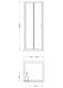 image 7 of Balterley Ruwa Toughened Safety Glass Bi-Fold Shower Door - Balterley | Silver | Chrome | 1