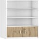 image 2 of Bookcase Klio White - Artizan Oak (2 boxes) White