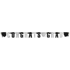 Congrats Grad Cardboard Jointed Letter Banner 218cm