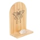 image 3 of Something Different Natural Luna Moth Wooden Incense Holder Shelf - Beige - One Size