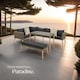 image 8 of Rattan lounge set with aluminum frame, Pula