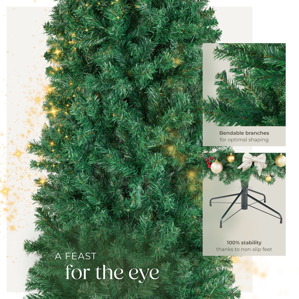image 1 of Christmas Tree Comet - artificial Christmas tree in green with lifelike look | Green | green | 1