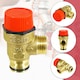 image 5 of SPARES2GO Pressure Relief Safety Valve for Worcester Bosch Boiler 3 Bar 1/2" BSP Male x Push Fit Brass PRV