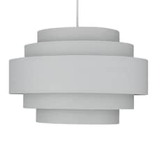 First Choice Lighting Light Grey 5 Tier Ceiling Light Shade Grey