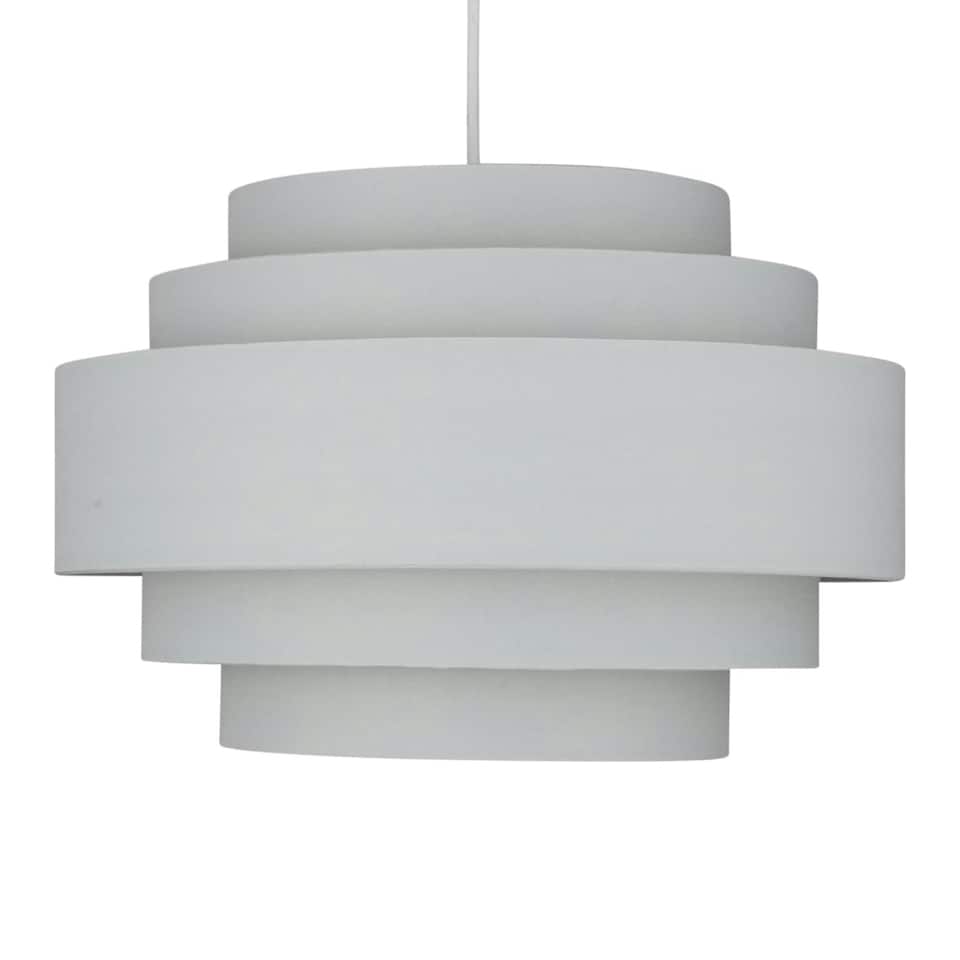image 1 of First Choice Lighting Light Grey 5 Tier Ceiling Light Shade Grey