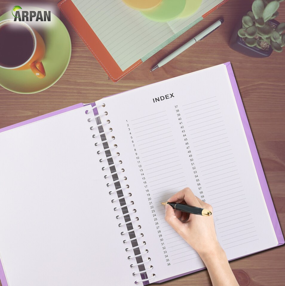 image 1 of ARPAN Self-Adhesive Photo Album – 20 Sheets / 40 Sides Spiral Bound Memory Book – Sticky Page Scrapbook Album for Various Sized Photos, Keepsakes & Special Memories