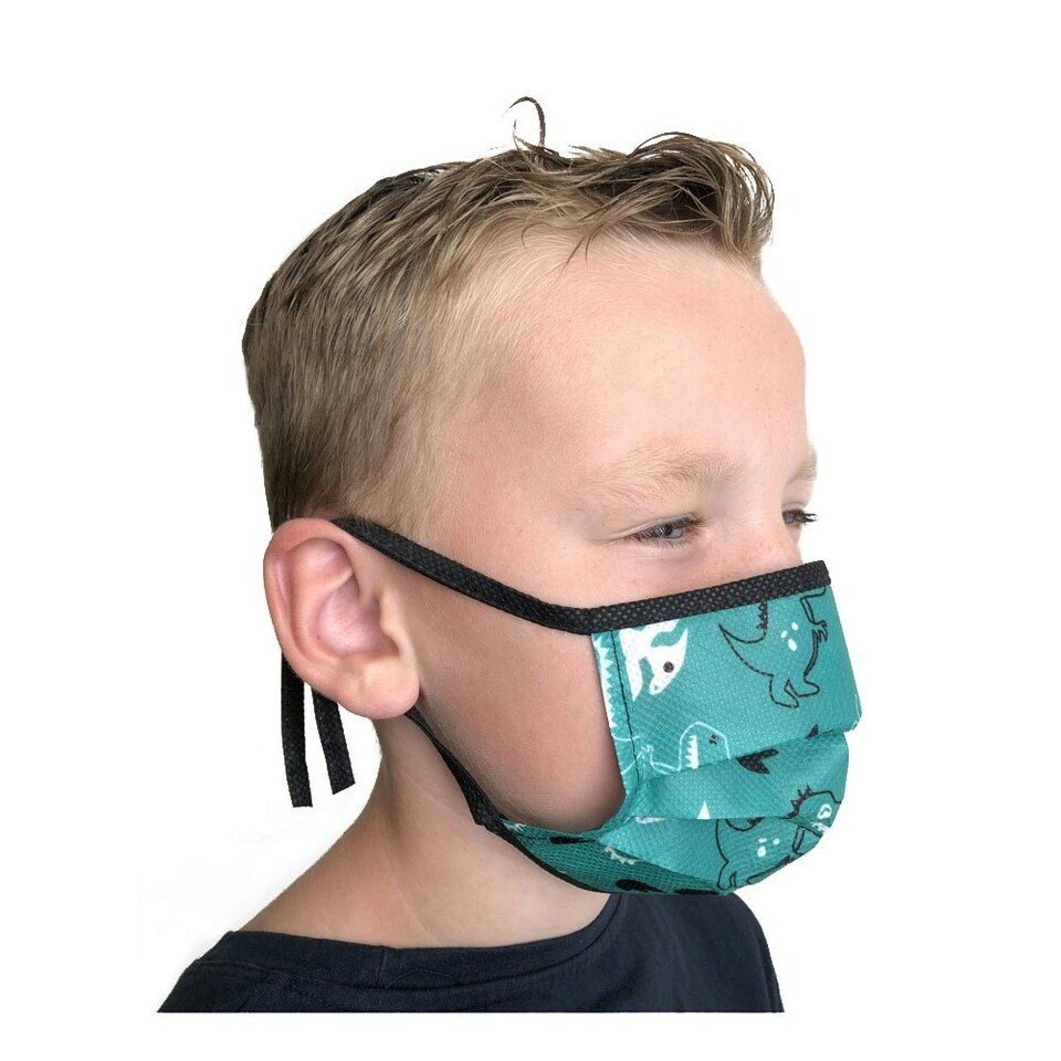 image 1 of SES CREATIVE Notam Kids Dino Face Masks Set, 16 Pieces, Unisex, Green (89901)
