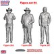 image 1 of Dukes of Hazzard x 3 Unpainted Figure Scenery Display Set 94 New 1:32 WASP