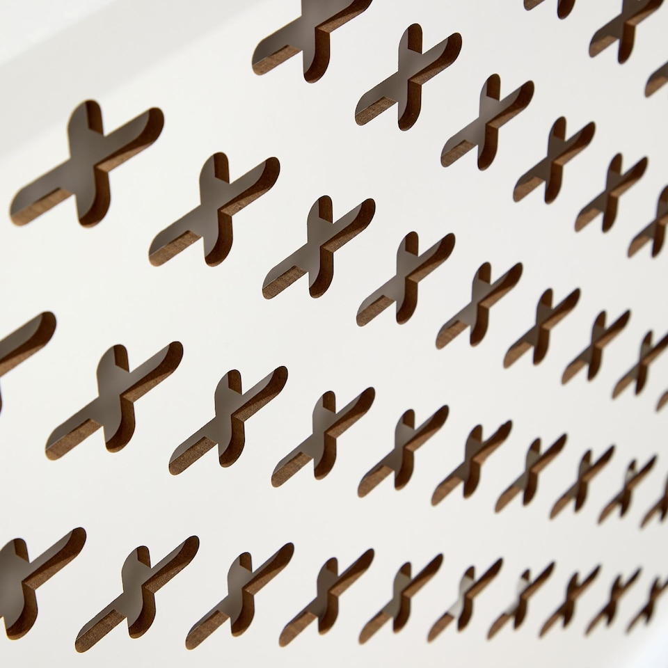 image 1 of Large Radiator Cover MDF Wooden Home Decorative Modern Design | White