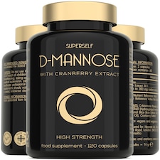 SuperSelf D-Mannose with Cranberry 1000mg 120 Capsules
