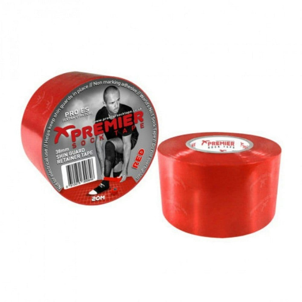Premier Shin Guard Tape - Red - One Size